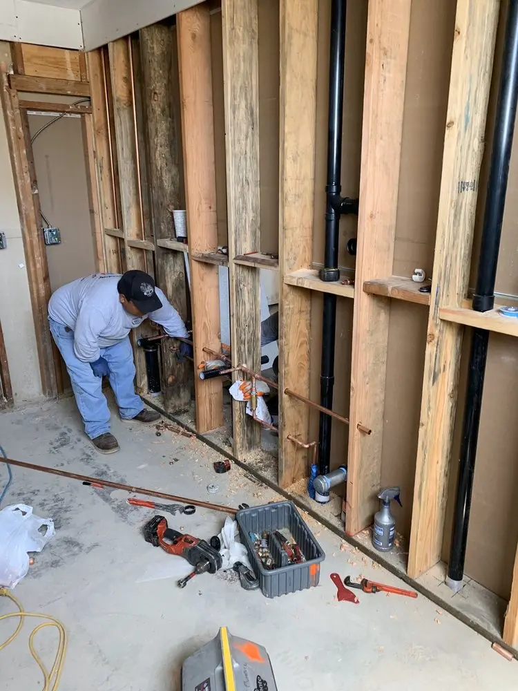 Commercial rough-in plumbing for Water Heater Replacement in Emeigh
